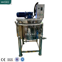 Henwi Mélangeur chauffant compatible CIP/SIP de 300 litres pour un nettoyage et une stérilisation automatisés, minimisant les temps d'arrêt