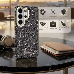 Fundas Magnéticas para Teléfono Móvil con Diamantes Brillantes para Samsung S26 S23 S24 Ultra S25 Plus, Recubrimiento Anti-Golpes - Product Image 6