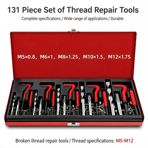 131 Piece Damaged Screw Repair <b>Tool</b> Set Metric Spiral Flute Extractor Industrial Grade Sand Blasted Bolt Screw Remover - Product Image 4