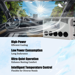 Climatiseur de stationnement silencieux à faible volume d'air NOKE 24V, fabricant de climatiseurs de stationnement économes en énergie pour rouleaux compresseurs - Product Image 4