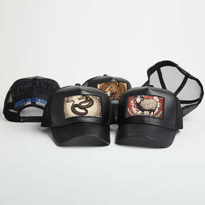 Оптовая продажа с фабрики: индивидуальные бейсболки-тракеры с сеткой, 3D-вышивкой, ткаными нашивками, нашивками с животными, кожаные кепки-тракеры - Product Image 5