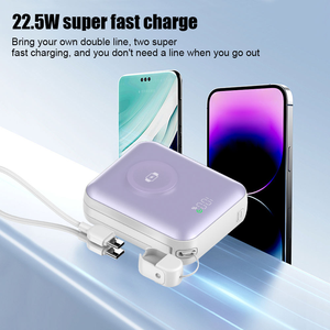 Power Bank 10000mAh Carga inalámbrica magnética 22,5 W PD Mini cargador de <span class=keywords><strong>batería</strong></span> externo para reloj inteligente - Product Image 5