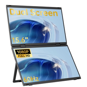 Nhiều Màn Hình 360 ° Gấp Màn Hình Kép 15.6 Inch 60Hz 1920*1080P _ & TYPE-C Xách Tay Màn Hình Bên Ngoài Màn Hình Cho Chơi Game - Product Image 1
