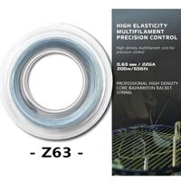 Cordage de badminton multifilament haute densité à contrôle de précision Z63 fabriqué au Japon 0,63 mm Premium Bobine de 200 m
