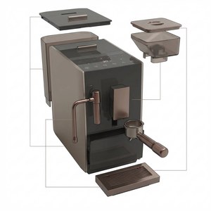 Cafetera Espresso Eléctrica Portátil CM01-S, de Doble Caldera, Acero Inoxidable, 19 Bares de Presión, Totalmente Automática, de un Solo Toque, Gran Venta - Product Image 4