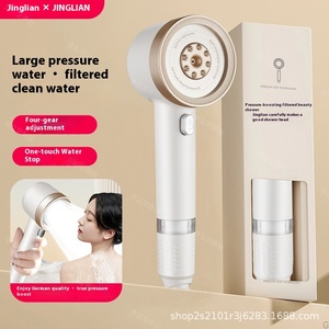 Nuovo Rubinetto Doccia Termostatico per <span class=keywords><strong>Bagno</strong></span>, Soffione Doccia Massaggiante con Filtro, Finitura Cromata, Design Moderno - Product Image 4