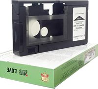 Adaptateur de cassette VHS-C pour caméscopes, commande mécanique, plastique, usage domestique, pour lecteur vidéo, lecteur de cassette vidéo, VHS numérique