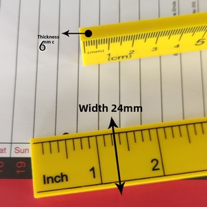 Righello in Plastica 100 cm <span class=keywords><strong>1</strong></span> m Strumento di Misurazione per Insegnamento e Sartoria Righello Bifacciale con Scala in Pollici - Product Image 4