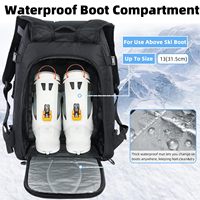 Sac à dos de voyage imperméable pour bottes de ski, accessoires de rangement pour snowboard, sac pour bottes de ski