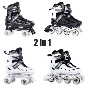 Chaussures à roulettes pour enfants <span class=keywords><strong>moins</strong></span> chères Vente directe d'usine Patins à roues alignées à double rangée - Product Image 3