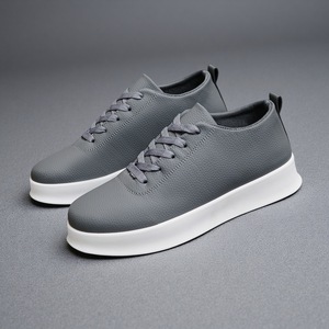 Zapatos Planos de Skate para Hombre, Blancos, Estilo Casual, Ligeros, Básicos, para Uso Diario, Calzado Deportivo Plano - Product Image 4