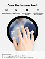 Écran tactile LCD 15,7 pouces P157RAN02.0 certifié, solution professionnelle de signalisation pour centres commerciaux intérieurs/extérieurs