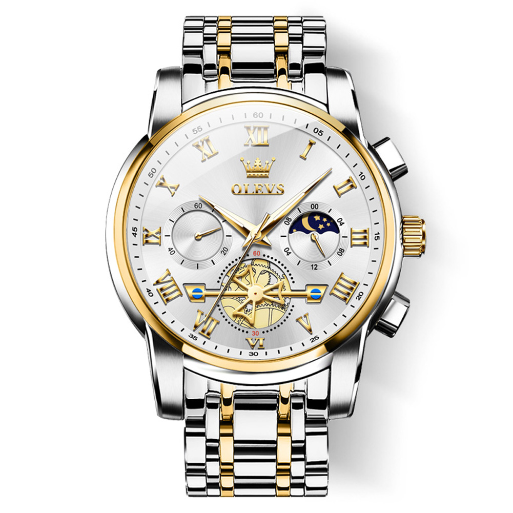 Silver gold white