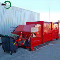 RNKJ Compacteur de déchets automatique et manuel de haute qualité, presse hydraulique pour déchets, moteur à engrenages, haute efficacité et sécurité