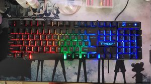 <span class=keywords><strong>Clavier</strong></span> mécanique ergonomique Pro à 104 touches-Support multilingue (Klaviatura, Teclado, Lawhat) RGB <span class=keywords><strong>silencieux</strong></span> filaire pour les joueurs - Product Image 2