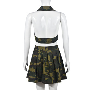 R30179S <span class=keywords><strong>Ensemble</strong></span> jupe camouflage deux pièces Mini jupe camouflage élégante décontractée pour femmes jupe <span class=keywords><strong>militaire</strong></span> de l'armée vêtements de club <span class=keywords><strong>sexy</strong></span> - Product Image 5