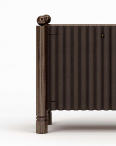 Mueble de televisión de madera maciza de primera calidad con un atractivo diseño tallado a mano para la sala de estar - Product Image 6