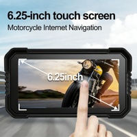Navegador GPS para Motocicleta de 6.25 Pulgadas, Conexión Inalámbrica CarPlay y Android Auto, Resistente al Agua IP67, Navegador Dual, Compatible con ODM OEM
