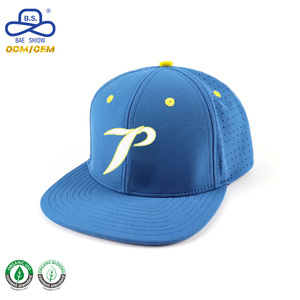 Factory Wholesale Hat Customization Fitted Style Plain Colors Embroidery Cotton Twill Flat Brim <strong>Snapback</strong> Cap For Unisex Casual - Product Image 1