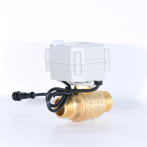 Vanne à boisseau sphérique électrique 3/4 po en laiton, double filetage, type flottant, pour eau, air, gaz, température normale, usage industriel alimentaire - Product Image 3
