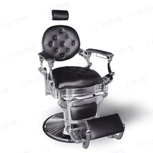 Chaise de salon de coiffure moderne, très résistante, inclinable, noire, pour salon de coiffure - Product Image 1