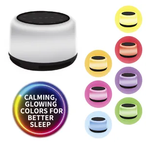 8 Colors Night Light Soothing Sounds and Sleep White Noise Machine 5 Timers AdjustableBrightness Memory Function for Adults Kid