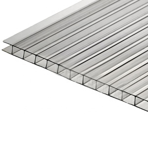 Hoja de <span class=keywords><strong>policarbonato</strong></span> de pared doble de <span class=keywords><strong>3mm</strong></span> para uso en exteriores Puerta corredera de diseño moderno y aplicación de invernadero - Product Image 5