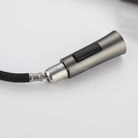 Robinet extractible pour évier de cuisine mitigeur pulvérisateur mitigeur mélangeur de cuisine noir LED affichage numérique robinet de cuisine