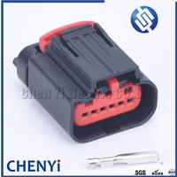 Sensor de posición del Pedal del acelerador de 6 pines, conector del automóvil del Pedal del acelerador para GM 1438153-5 ranura izquierda derecha