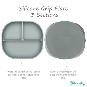 Ensemble d'alimentation pour bébés en silicone avec couvercle en requin, plaque écologique facile à nettoyer, 12 pièces - Product Image 5