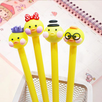 Stylo Gel Silicone Kawaii Style Coréen Animaux Mignons Créatif Dessin Animé 0.38mm Stylo Signature pour École Bureau Fournitures de Papeterie en Gros