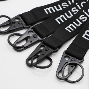 Fashion Heavy Duty Woven Jacquard Lanyard Custom Logo Keychain Strap Music Event Artist Id Badge Lanyard - Product Image 2