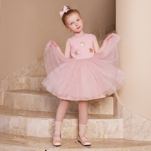 Vestido Tutú con Adornos de Estrellas para Niñas Pequeñas, Estilo Ballet, Vestido de Princesa para Fiesta de Cumpleaños y Actuaciones Escénicas - Product Image 1