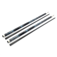 Queue de billard 1/2 en fibre de carbone intégrale, joint 3/8*8, embout imprimé bleu, fût en carbone à faible déflexion pour les tournois professionnels