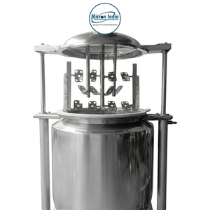 Cuve de fabrication de pommades entièrement automatique en acier inoxydable Micron India, équipement industriel, garantie 1 an - Product Image 6