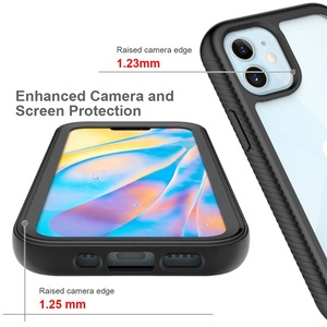 <span class=keywords><strong>Coque</strong></span> souple en TPU rigide pour <span class=keywords><strong>iPhone</strong></span> 12 mini <span class=keywords><strong>11</strong></span> Pro XS Max XR 7 8 2in1 Defender Phone Case - Product Image 4