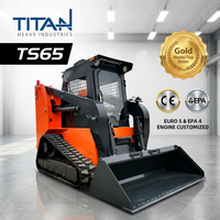 Mini-chargeuse compacte chinoise TITAN pour moteur diesel, commande PLC, roulement de moteur, engrenage 55KW, haute efficacité, OEM ODM
