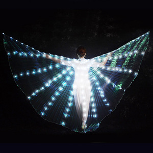High Quality Rainbow Girls Carnival Props Adjustable Stick <b>Belly</b> <b>Dance</b> Wing Adult Stage Performance Led Wings - Product Image 2