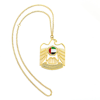 Design personnalisé Métal Uae Creux Aigle Voiture Accessoires Suspendus Arabie Koweït Qatar Bahreïn Oman Voiture Intérieur Accessoires Sac Charme