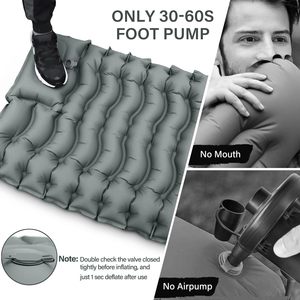 Venta al por mayor personalizado plegable al aire libre moderno portátil adulto plegable lona inflable aire senderismo viaje campamento cama individual para dormir - Product Image 5