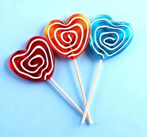 Sucette transparente en forme de cœur, bonbon dur, <span class=keywords><strong>confiserie</strong></span>, <span class=keywords><strong>Saint</strong></span>-<span class=keywords><strong>Valentin</strong></span> - Product Image 6