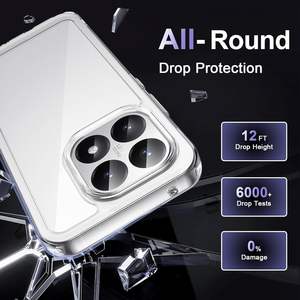 Coque de téléphone 15T 5G transparente, résistante aux chocs, dos rigide en PC, cadre en TPU, anti-rayures, protection contre les chutes - Product Image 5