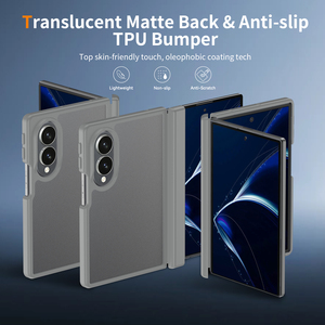 Coque personnalisée <span class=keywords><strong>pour</strong></span> Samsung Z Fold 8 avec protection de charnière, grise, antichoc, effet mat, <span class=keywords><strong>pour</strong></span> vente en gros - Product Image 3