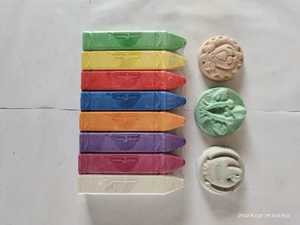 Écologique sans poussière écoliers enfants dessin Logo personnalisé baril en plastique Jumbo trottoir paillettes craies - Product Image 4