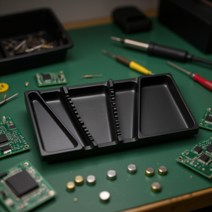 Bandeja de plástico electrónica 519/252A1V para almacenamiento de componentes electrónicos - Product Image 3