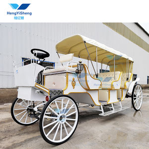 Carruaje de caballos eléctrico de 9 plazas de lujo para turismo y bodas Transporte especial - Product Image 2