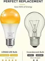 A19 9W ampoule d'aide au sommeil 1800K lumière chaude bébé chambre lumière E26