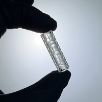 Tube en verre de quartz avec logo laser sur la surface, acceptant la personnalisation du design