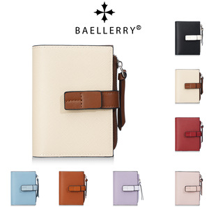 กระเป๋าสตางค์สั้นผู้หญิง Baellerry หนัง PU หลายสี พร้อมช่องใส่เหรียญและที่ใส่บัตรแบบมีหัวเข็มขัด ใช้ได้ทุกวัน - Product Image 5