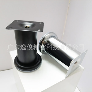 Yijun Furniture Legs Cylinder Shape 841 <b>Silver</b> Black Spray Paint Easy Installation Modern Minimalist Luxury - Product Image 1